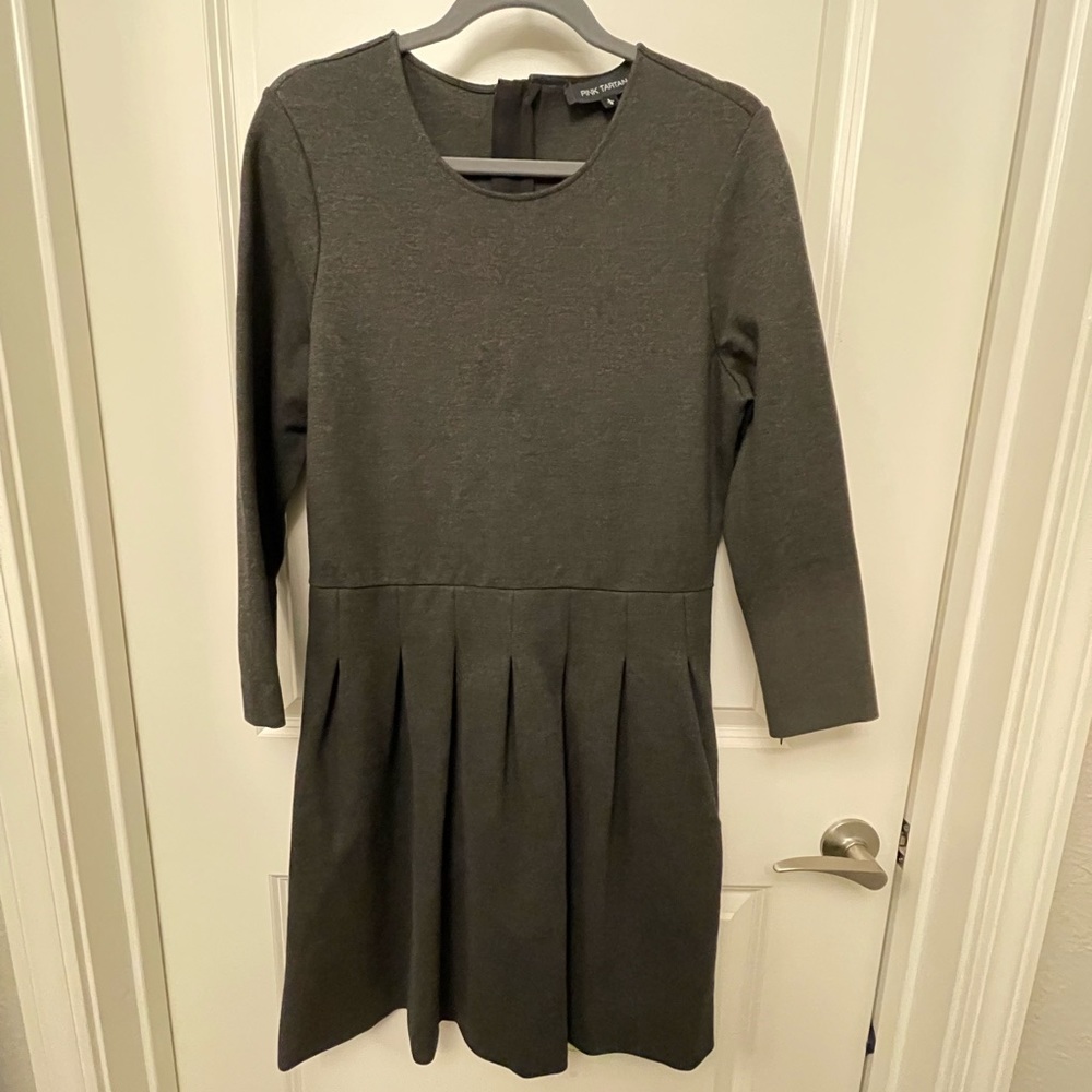 Pink Tartan fit & flare dress